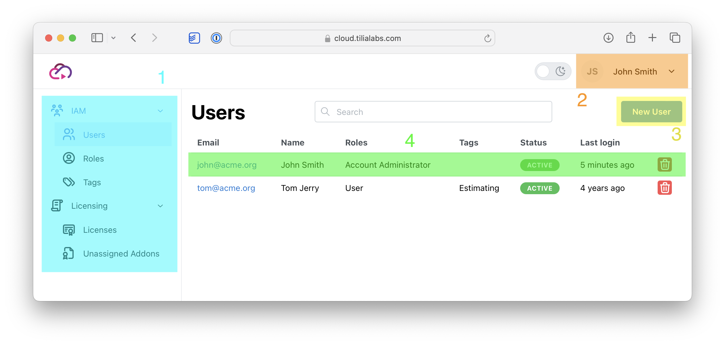 tilia Cloud overview